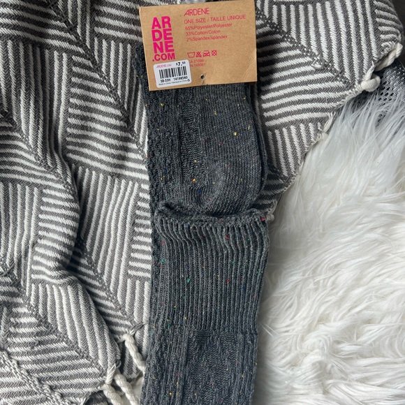 NEW Ardene Multicolour Grey Wool Over-The-Knees Socks - Picture 2 of 3